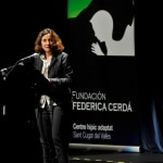Mercè Conesa, alcaldesa de Sant Cugat, en la inauguración de la Fundación Federica Cerdá